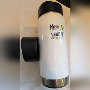 Klean Kanteen White Insulated Travel Mug, 16oz